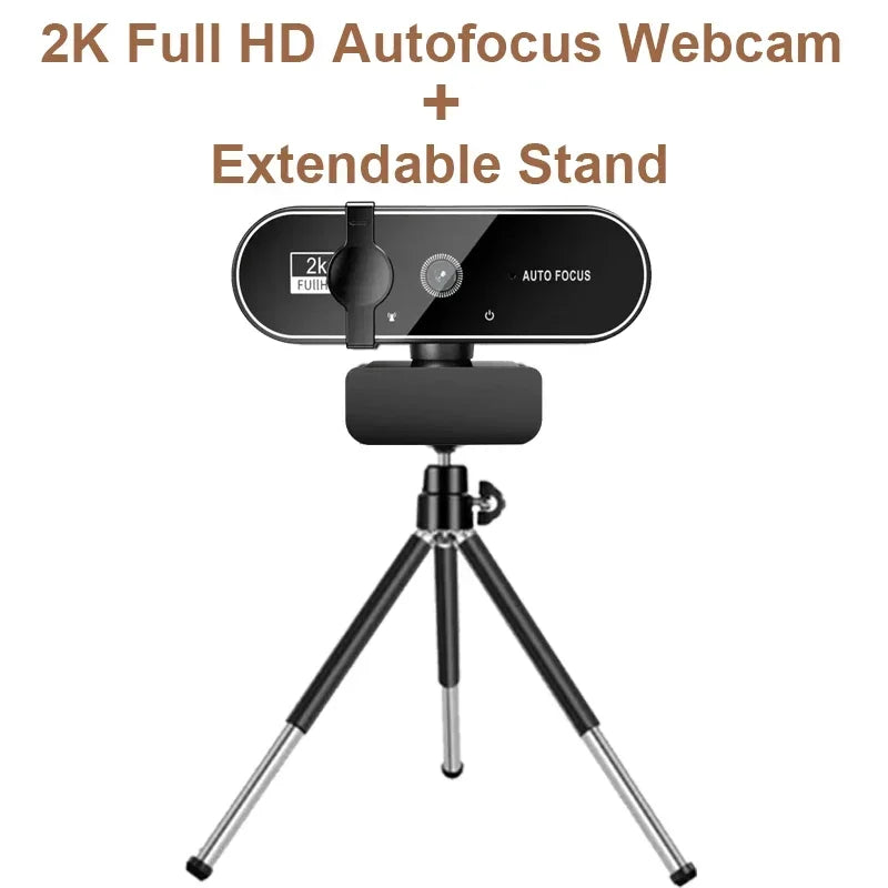 Webcam 4K Full HD con Autofocus e Microfono Integrato – USB 2.0
