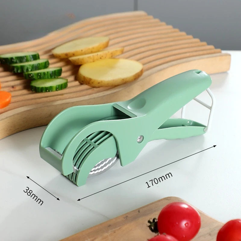 Affettatore Multiuso in Acciaio Inox per Verdure e Frutta – Design Minimalista