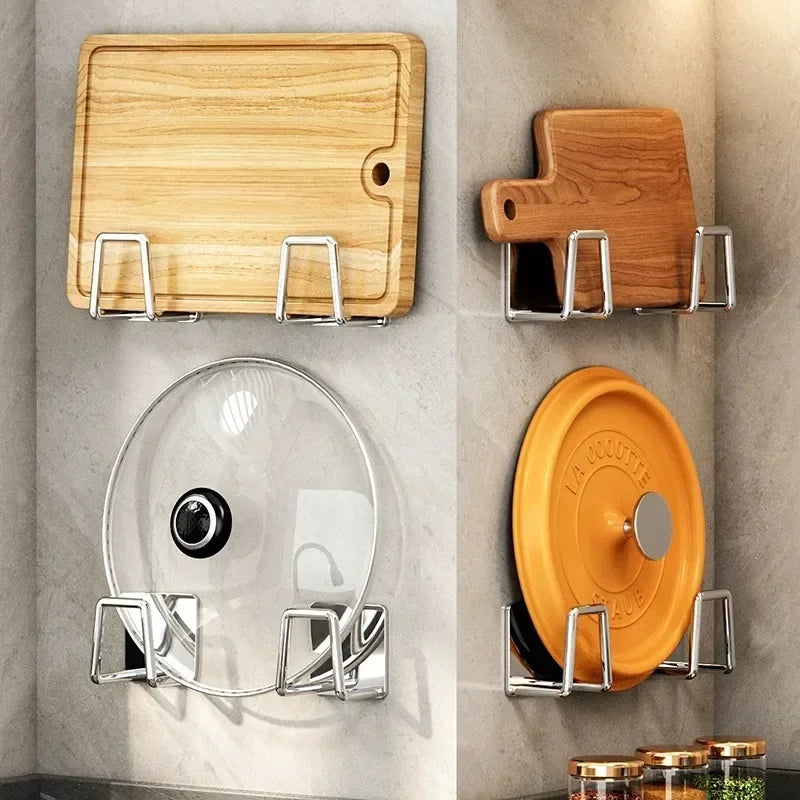 Porta spugne cucina in acciaio inox, supporto auto‑adesivo per lavello – 1/5