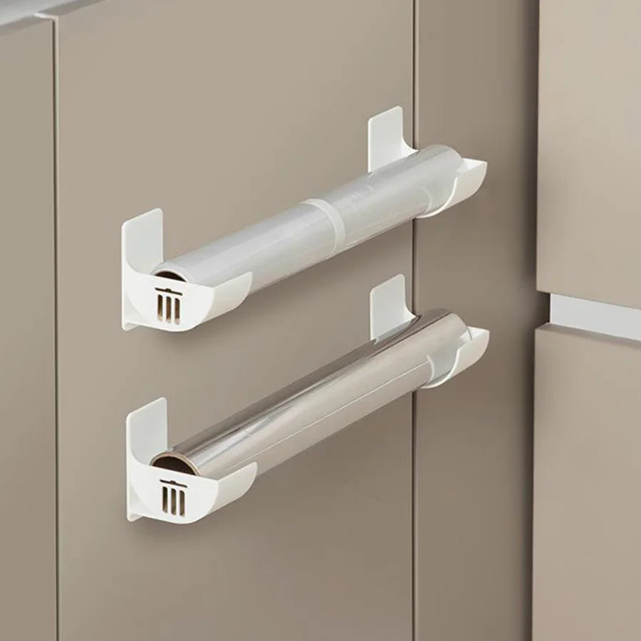 Porta rotoli autoaderente regolabile per sacchetti, pellicola e alluminio – 4
