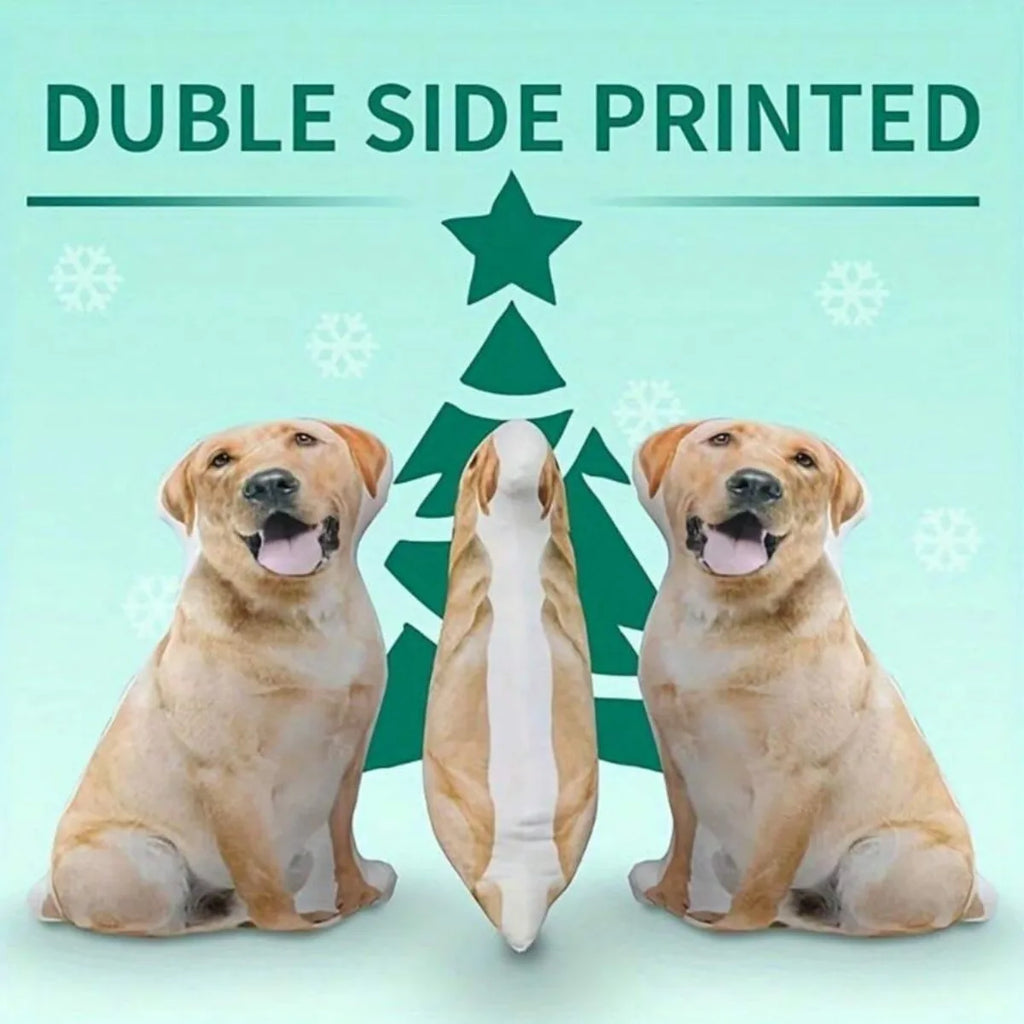 Cuscino 3D Personalizzato per Animali – Forma a Gatto o Cane, Ricordo in Peluche
