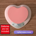 Bilancia da cucina digitale portatile a forma di cuore, rosa, precisione 1 g…