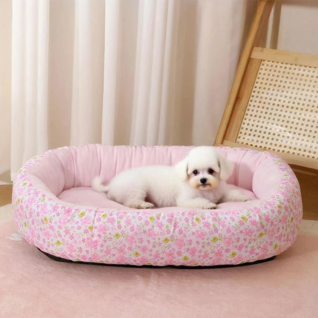 Letto morbido per cani e gatti – Cuccia all‑season in fibra, 4 colori