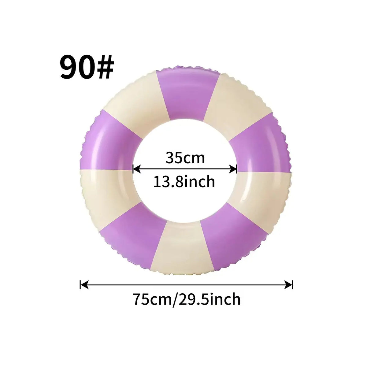 Anello gonfiabile da nuoto a righe classiche – ideale per mare e piscina