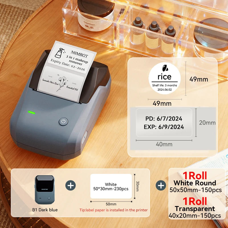 Stampante Etichette Termica Bluetooth Portatile Niimbot B1/B1 PRO