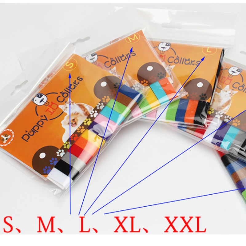 Collari identificativi in nylon per cani e gatti – set da 12 pezzi regolabili