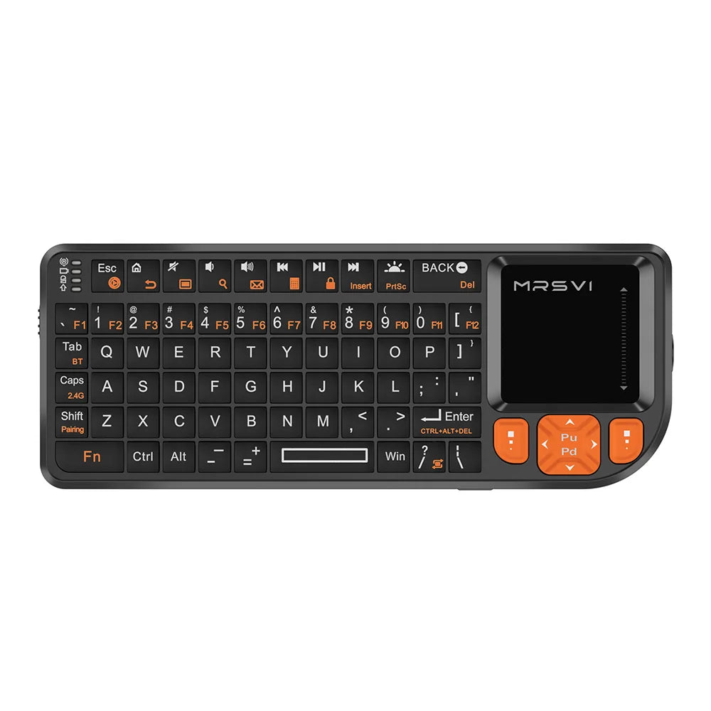 Mini tastiera wireless con touchpad e retroilluminazione RGB, Bluetooth e…