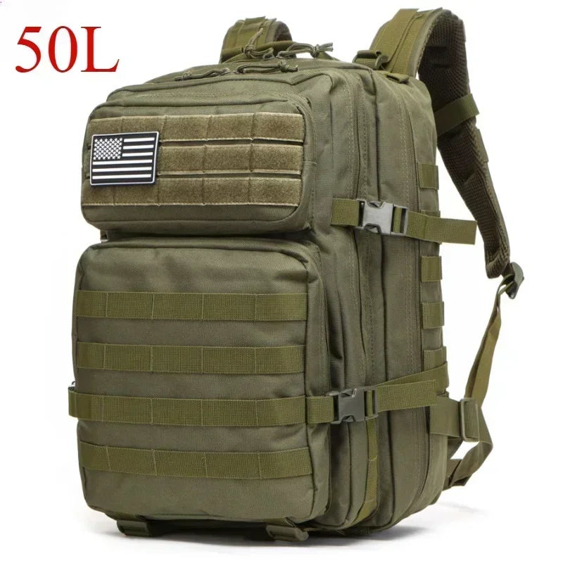 25L/50L Tactical Backpack Molle Bag Outdoor Bags Backpack for Hiking Camping Trekking Hunting Fishing GYM Bags Backpacks