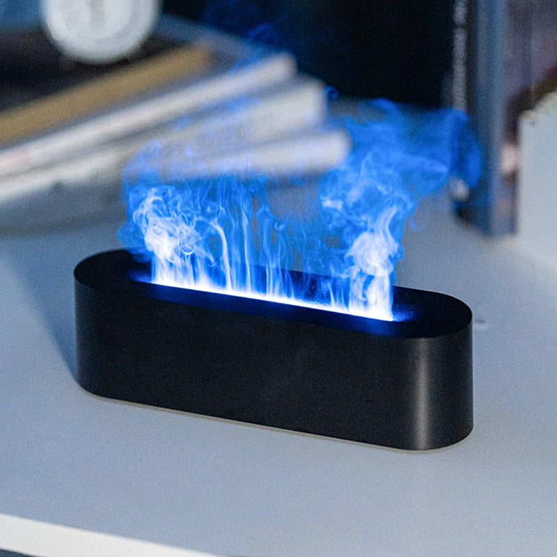 Diffusore Aromaterapico a Flamme Realistiche 150 ml USB – Umidificatore con Luci