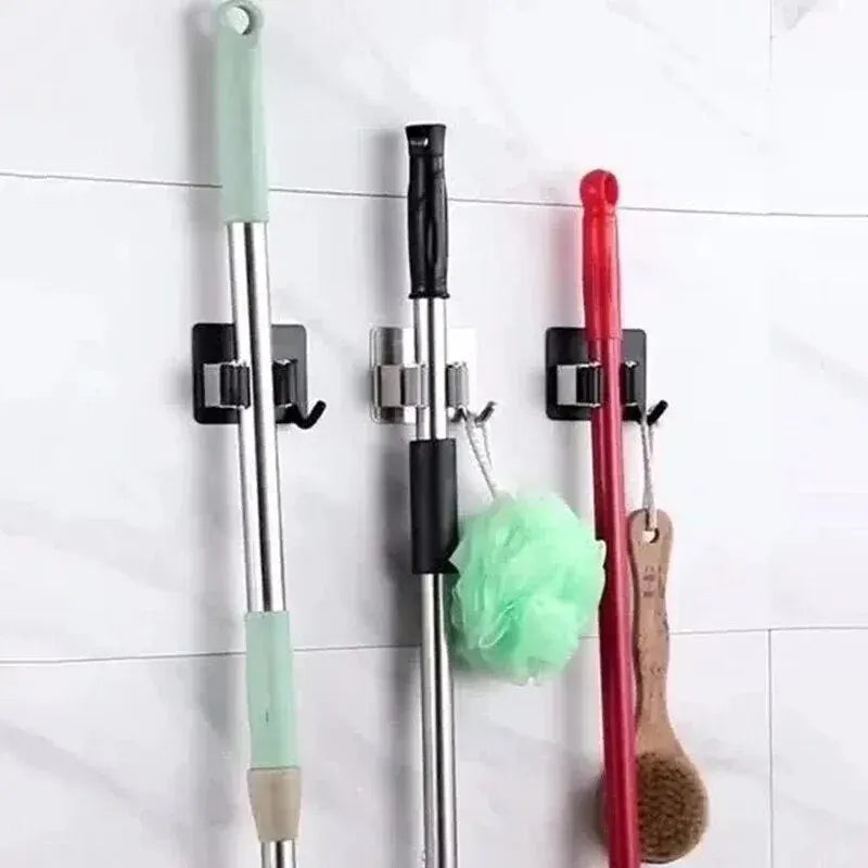 Gancio adesivo multiuso per mop e scope – supporto da parete in acciaio inox e…