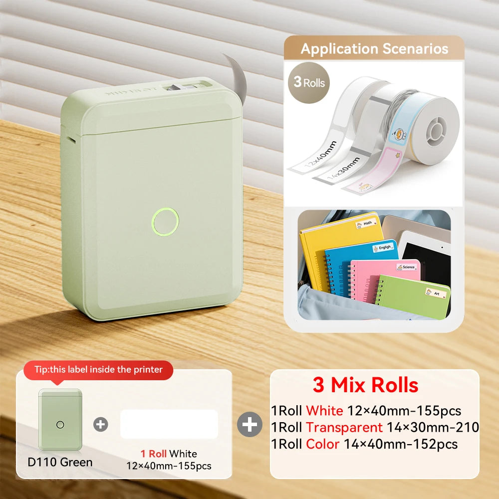 Stampante termica portatile Mini wireless per etichette adesive