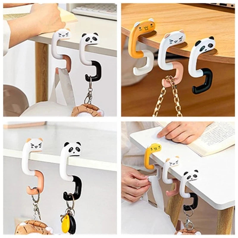 Gancio Portatile per Borsa e Accessori – Animale, Plastica, 4 Colorazioni