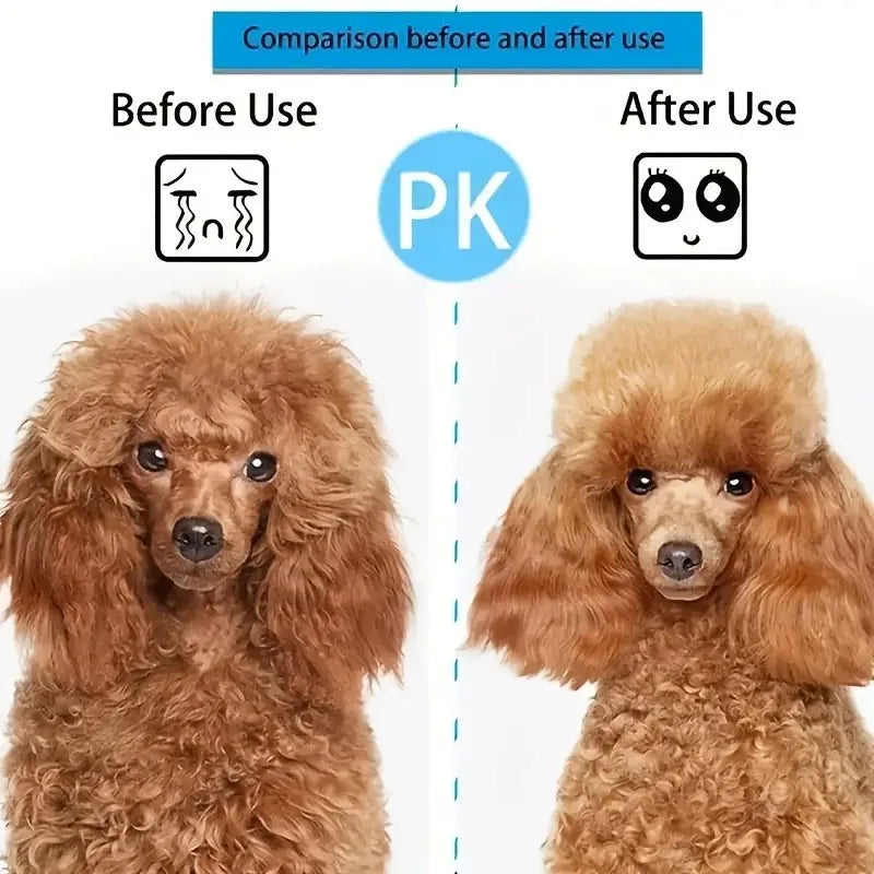 Spazzola Grooming per Cani e Gatti, Pulizia Rapida con Pulsante