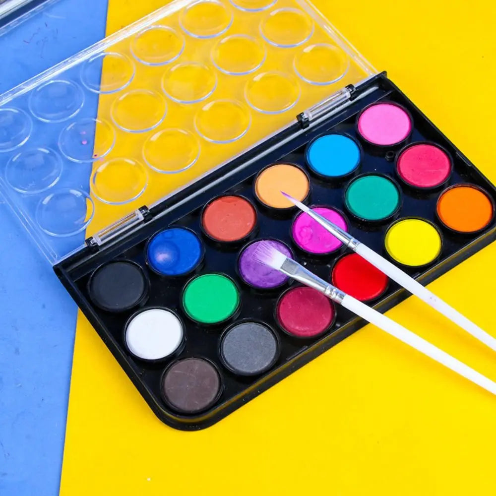 Set di acquerelli solidi con glitter metallizzato - 12/18/24/36 colori
