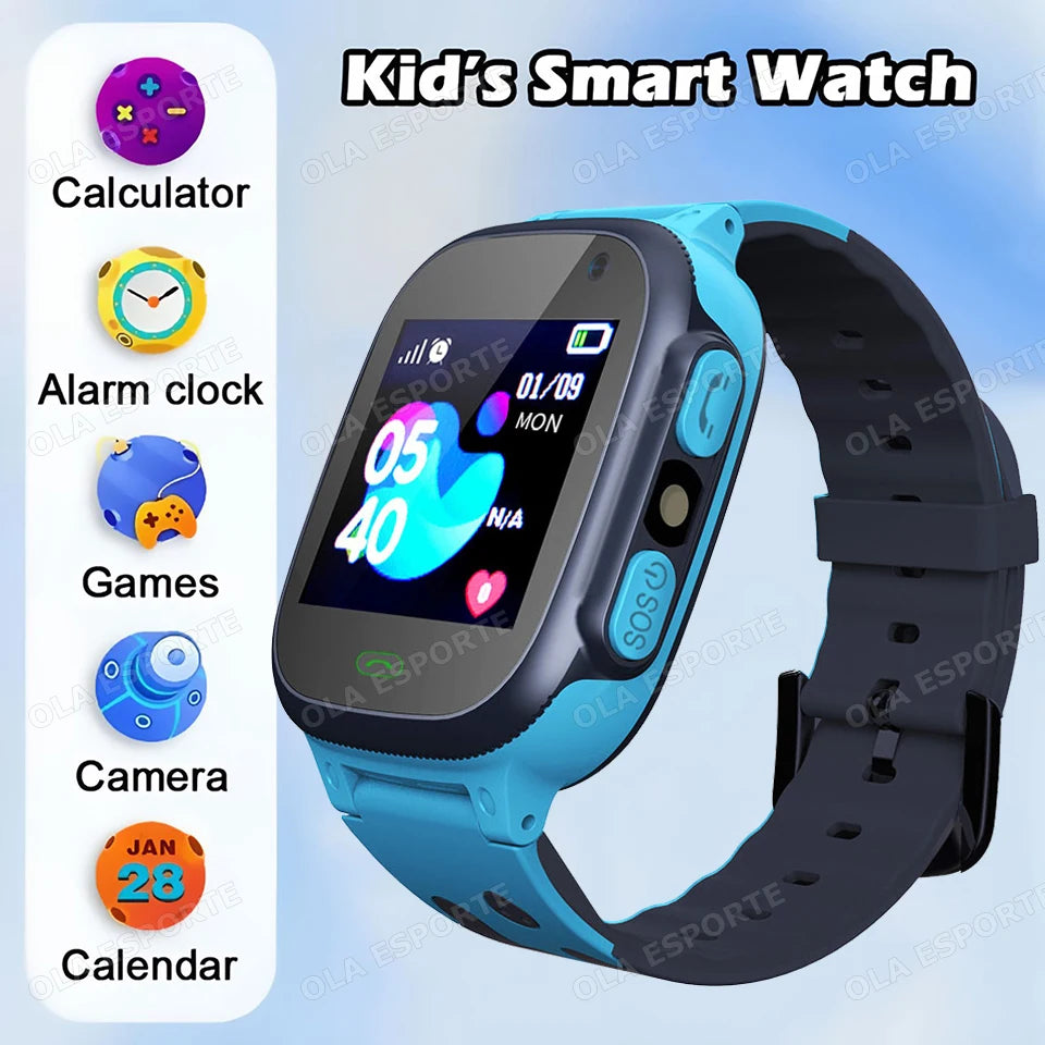 Smartwatch per bambini con chiamata bidirezionale, SOS, GPS e impermeabile