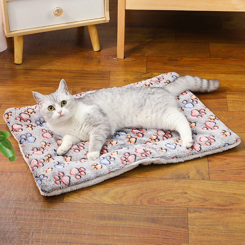 Coperta Double‑Face Calda per Cani e Gatti – Cuscino Morbido Taglia Media