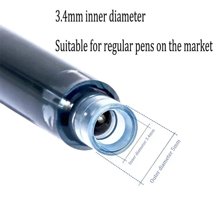 Set 11 penne stilografiche 0,38 mm con inchiostro ricaricabile – scrittura…
