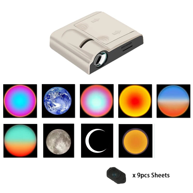 Proiettore Lampada Planetaria Sunset Galaxy Aurora Paesaggio
