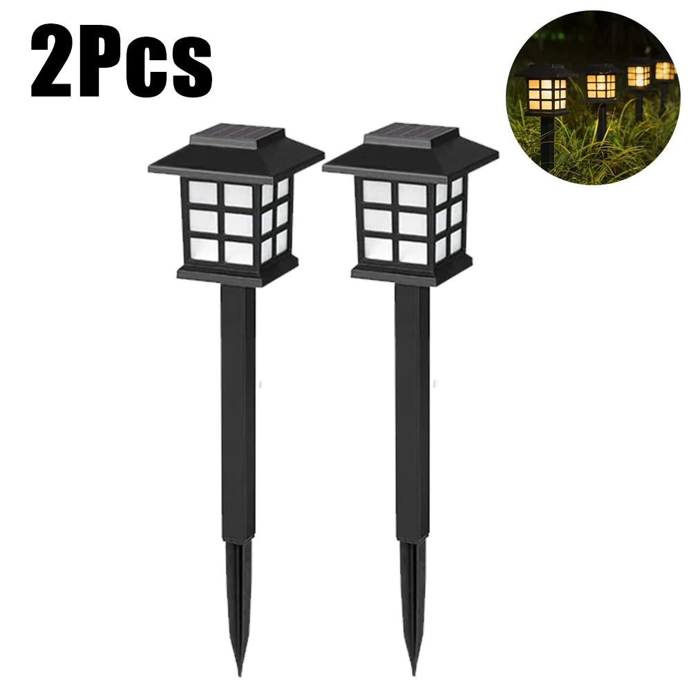 1/2/4/6/8/12Pcs Solar LED Pathway Lights Outdoor Waterproof Walkway Garden Decor Street Lamp for Landscape Yard Patio Driveway