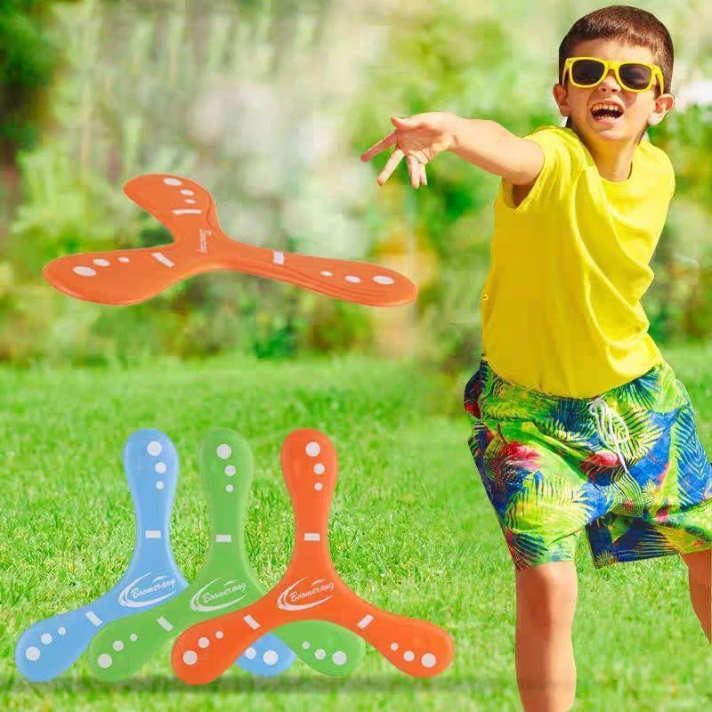 Boomerang morbido a tre foglie oversize – Gioco interattivo per bambini e adulti