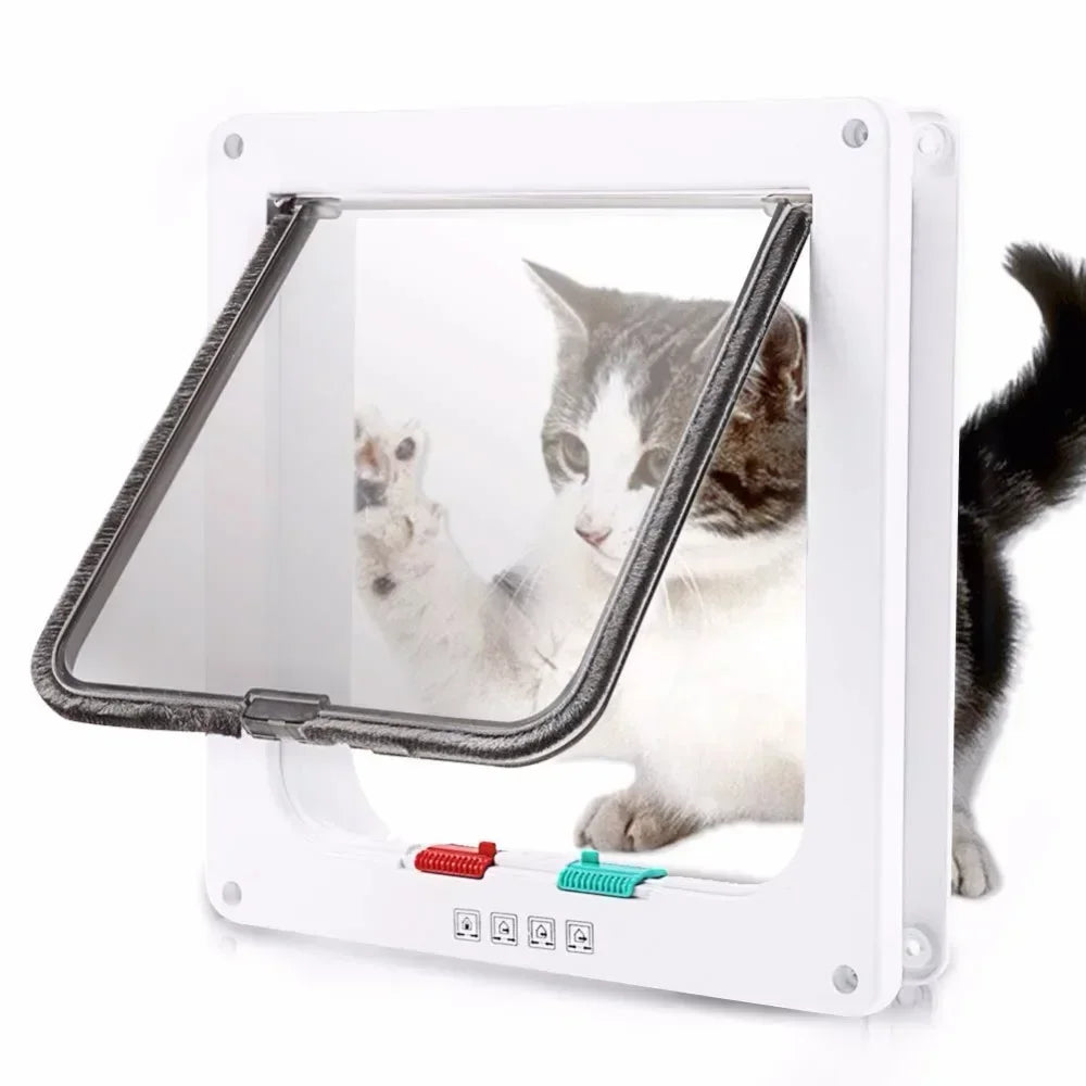 Porta Flap per Cani e Gatti con Blocco a 4 Direzioni – ABS Plastica