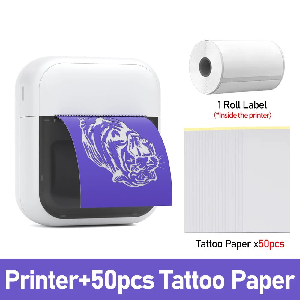 Stampante Termica Portatile Mini per Etichette e Tattoo – Inkless, Bluetooth