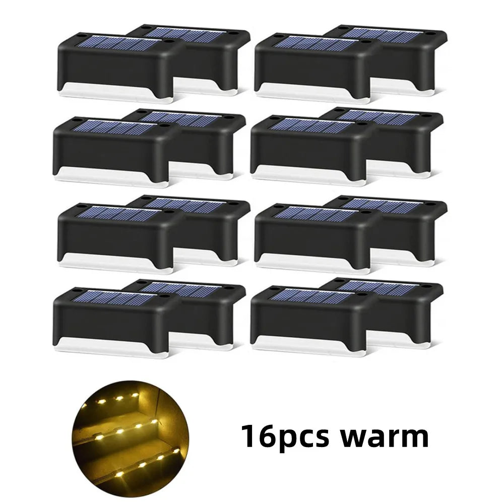 Luci LED Solari 4/8/12/16 pcs – Illuminazione impermeabile per scale e giardino
