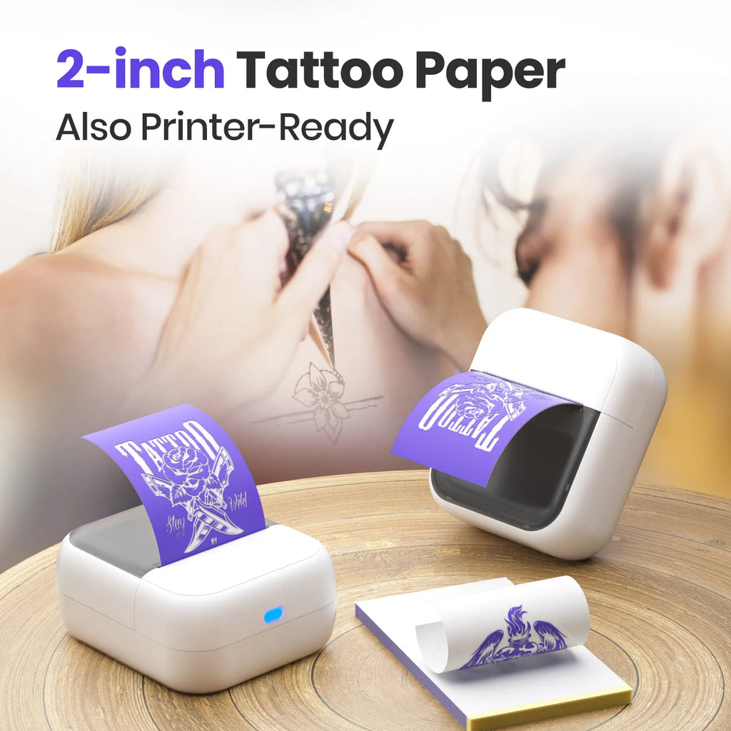 Mini stampante termica wireless per tatuaggi e etichette, stampa rapida da 20…
