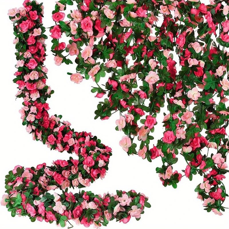 Rametto Artificiale di Rose 250CM per Decorazioni Matrimonio Giardino Casa