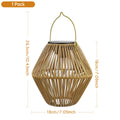 Lanterna solare in rattan impermeabile IP65 per giardino e patio