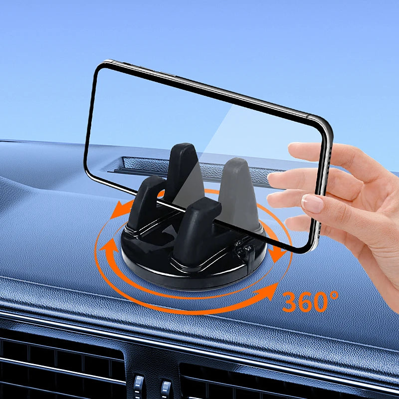 Supporto per cellulare da auto rotante 360°, antiscivolo e universale