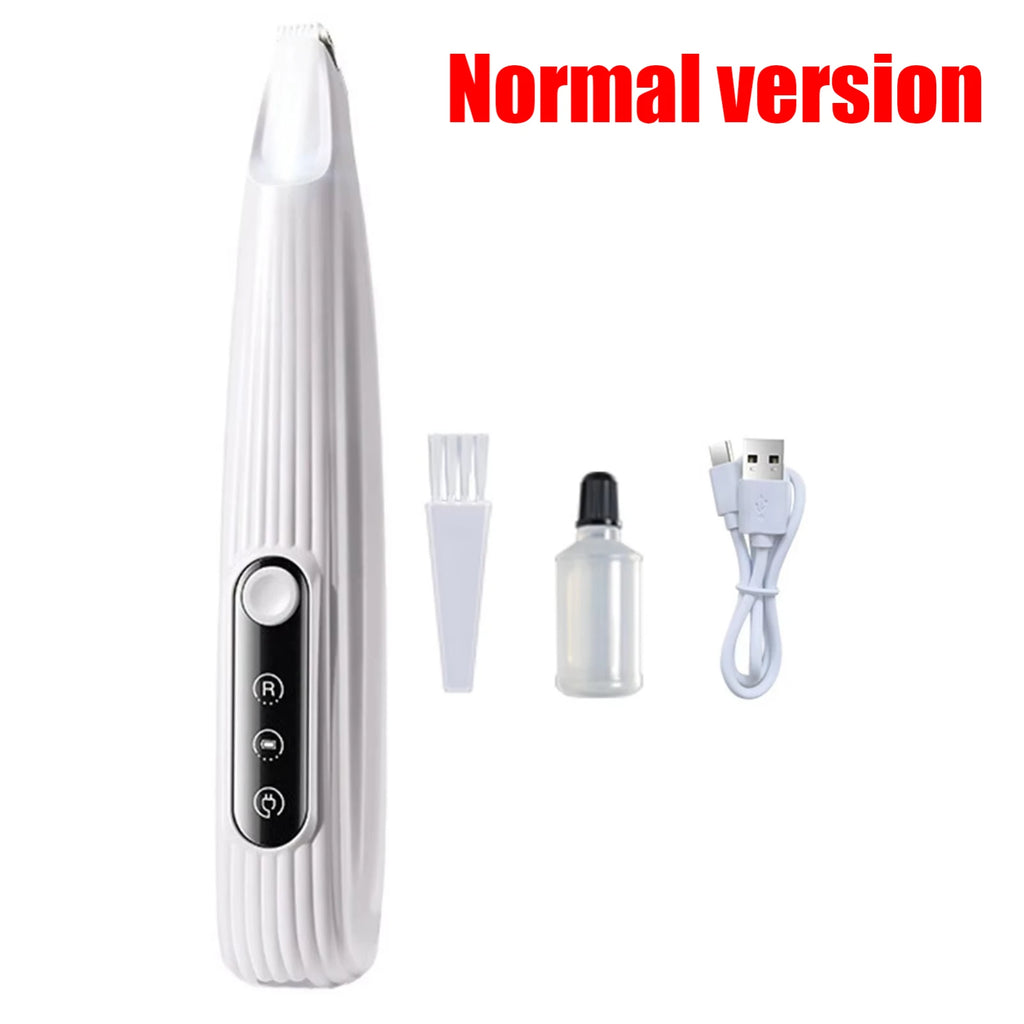 Trimmer per zampe canine LED, lama inox 18 mm, impermeabile e silenzioso