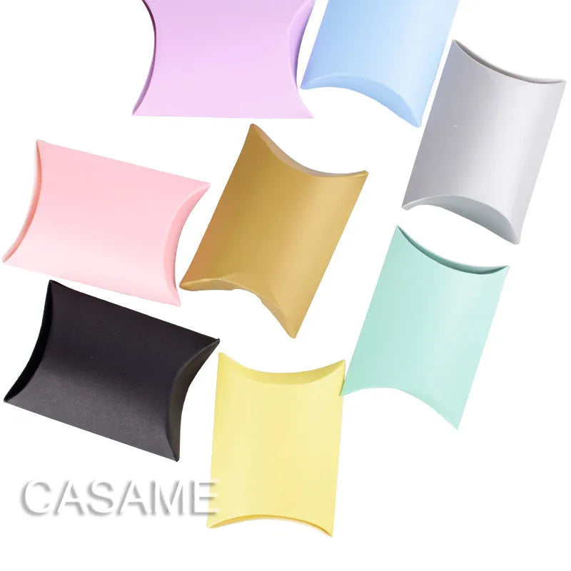Scatole Favore Pillow in Carta Kraft - Set 10 Pezzi, Matrimonio e Feste