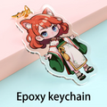 Custom Acrylic Keychains Cartoon Logo Key Chains Photo Customized Anime Charms Hologram Clear Personalized Designer Keychain