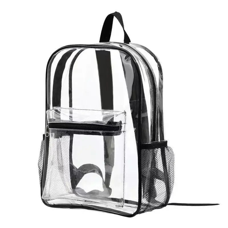 Sac à dos transparent en PVC robuste - Approuvé pour la sécurité, l'école, le stade et les festivals