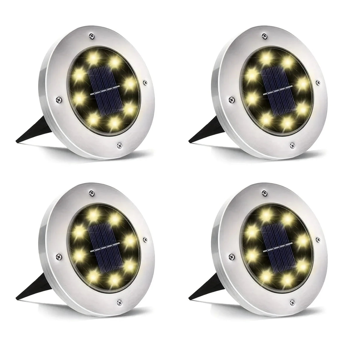 Lampada da Giardino Solare IP68 LED per Sentieri e Patio