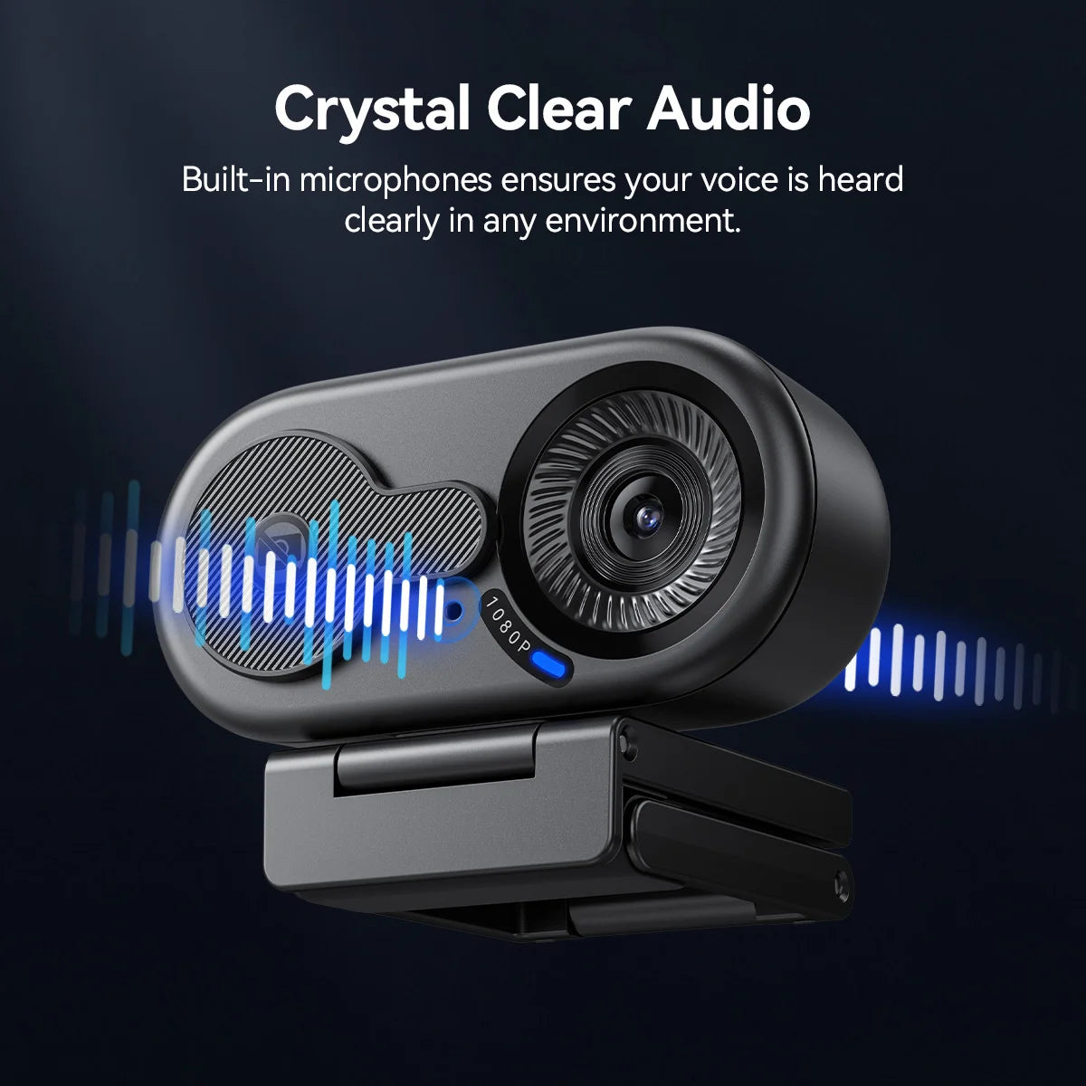 Webcam USB 4K/1080p con microfono integrato e copertura privacy – 66° FOV