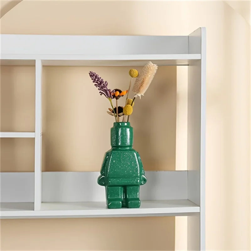 Vaso in ceramica bianco stile nordico – Decorazione moderna per casa e ufficio