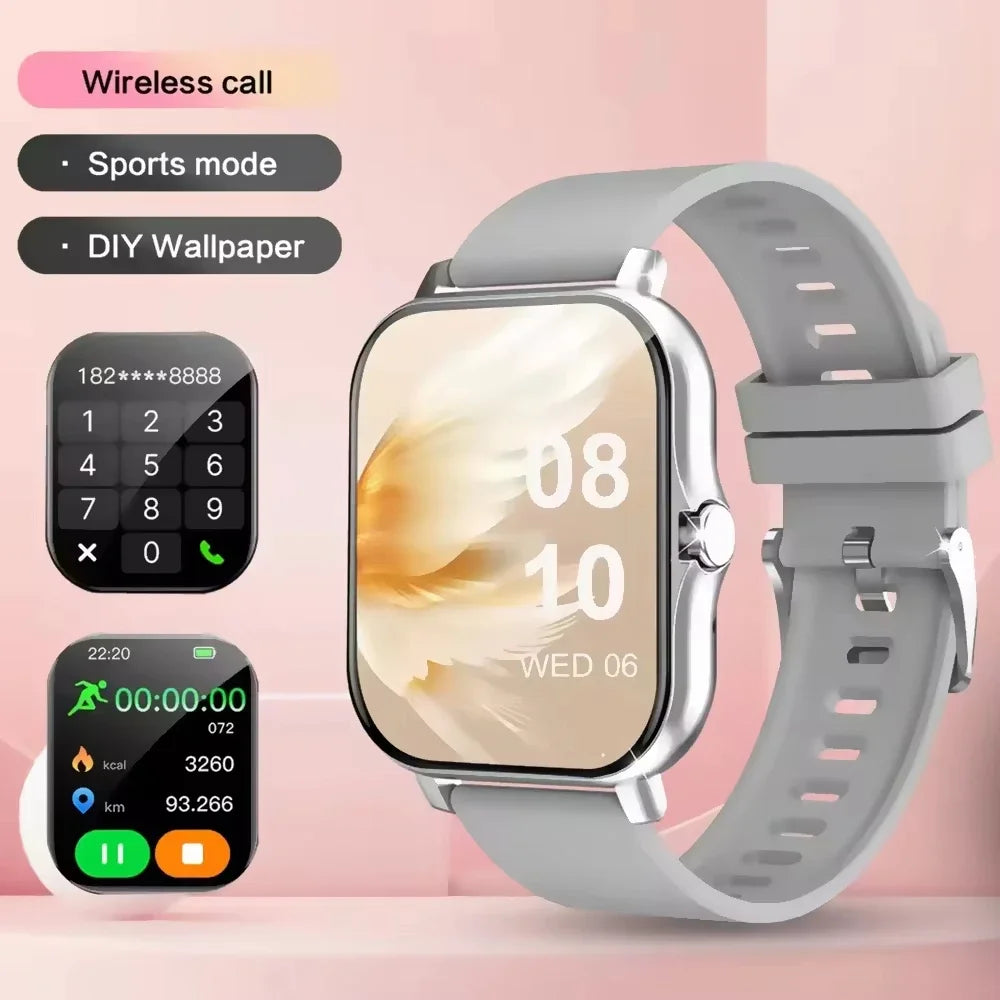 Smartwatch sportivo impermeabile 1.8" con monitoraggio salute e chiamate…
