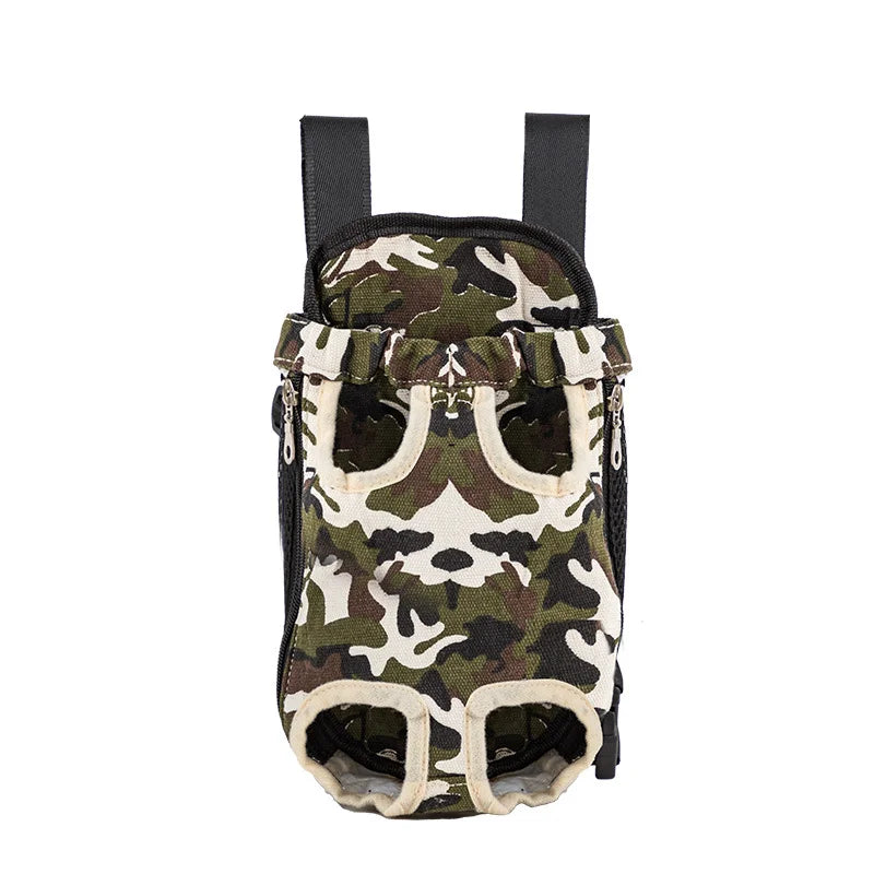 Zaino Esterno per Cani Camuffamento Traspirante, Carrier Viaggio Piccola Taglia