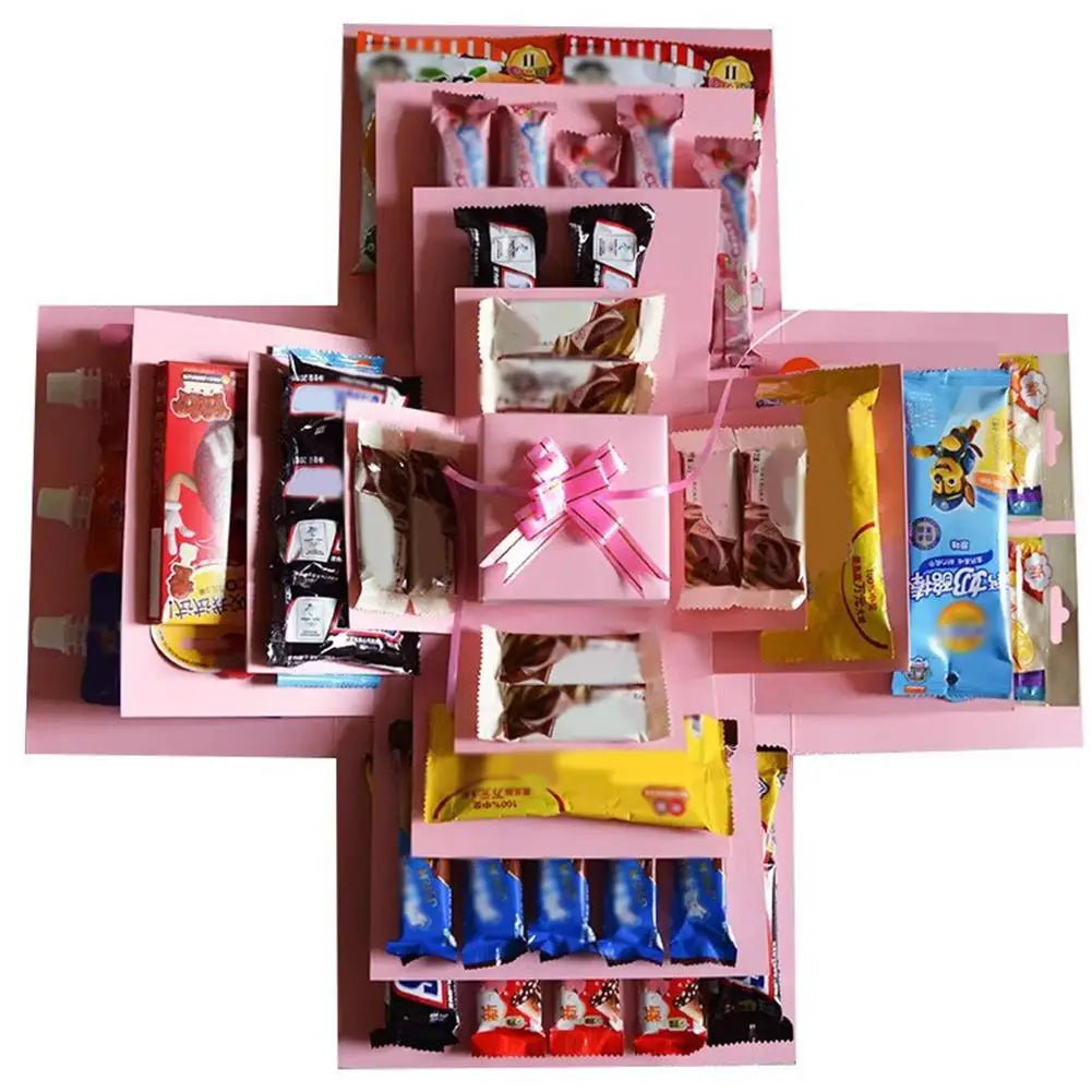 DIY Explosion Photo Album Gift Box DIY Scrapbook Lovely Surprise Explosion Couple Box Love Memory Anniversary Gift