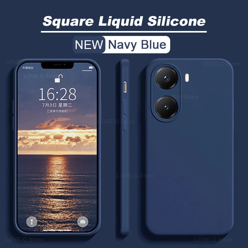 Cover Silicone Liquido Shockproof per Xiaomi Poco X7 X8 Pro Max