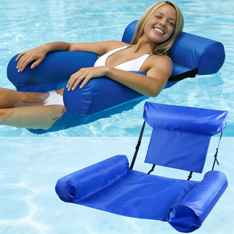 Inflatable Mattresses for Water Fun Swimming Pool Hammock Lounge Chairs Water Sports Pool Floats Beach Accessories pool toys
