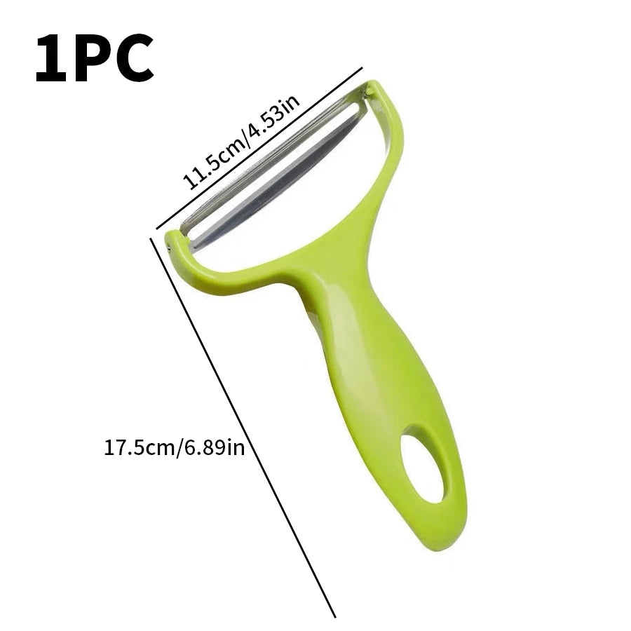 Set da 3 grattugie multiuso per verdure – bocca larga e lame in acciaio inox