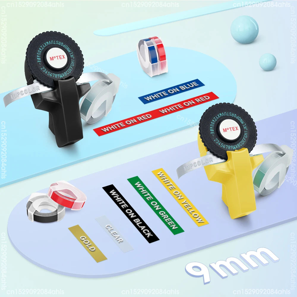 Stampante Etichette Manuale 3D Impermeabile con Nastro in Plastica