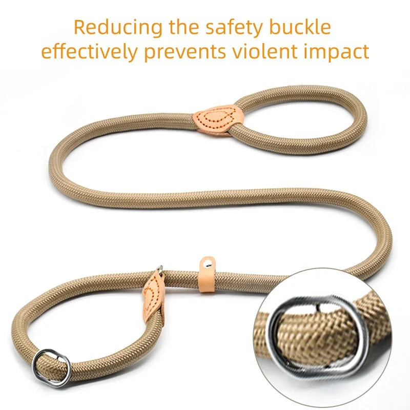 Guinzaglio in Nylon Intrecciato Regolabile per Cani Piccoli e Medi – Resistente…