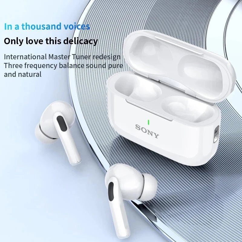 Auricolari wireless Bluetooth 5.3 con microfono, suono Hi‑Fi e touch control