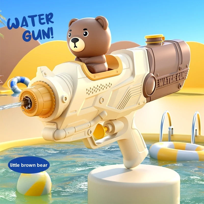 Cartoon Style Cute and Fun Single Nozzle Water Gun, Cute and Fun Little Ducks and Bears, Very Suitable for Outdoor Beach Water P