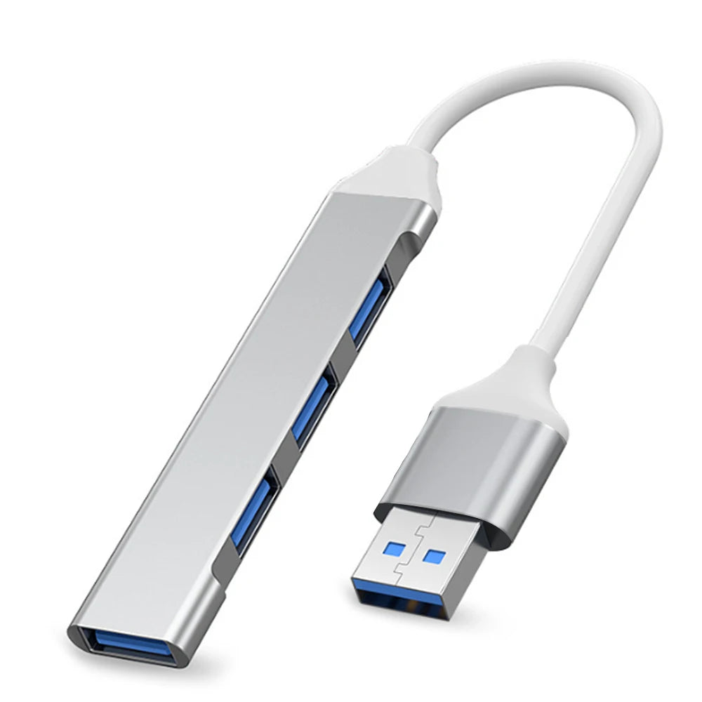 Hub USB‑C 4 porte USB 2.0 OTG – Compatibile con Xiaomi, Lenovo, MacBook, Air