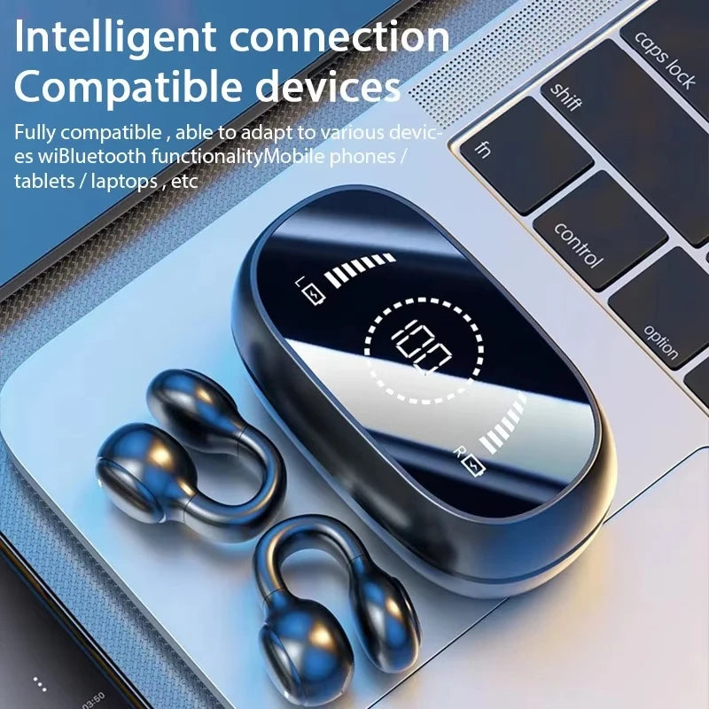 Auricolari a conduzione ossea wireless con ANC, ricarica rapida e IPX5